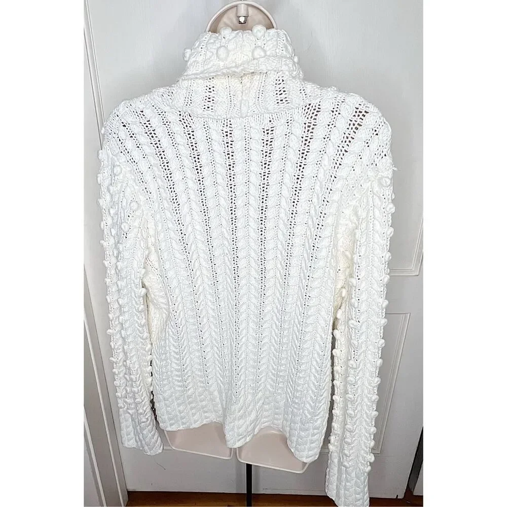 Charter Club Off White Chunky Knit Sweater Size XL